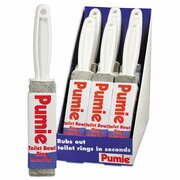 Pumie Toilet Bowl Ring Remover with Handle, Pumice, Gray, PK6 JAN-6